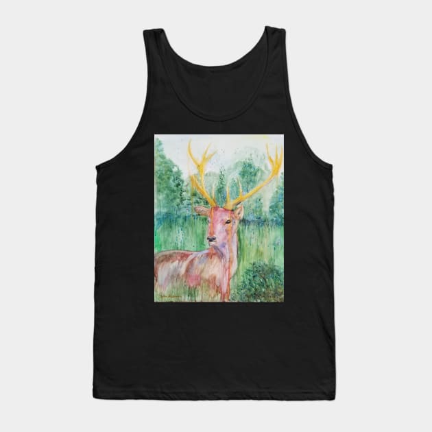 Deer Tank Top by teenamarie23art